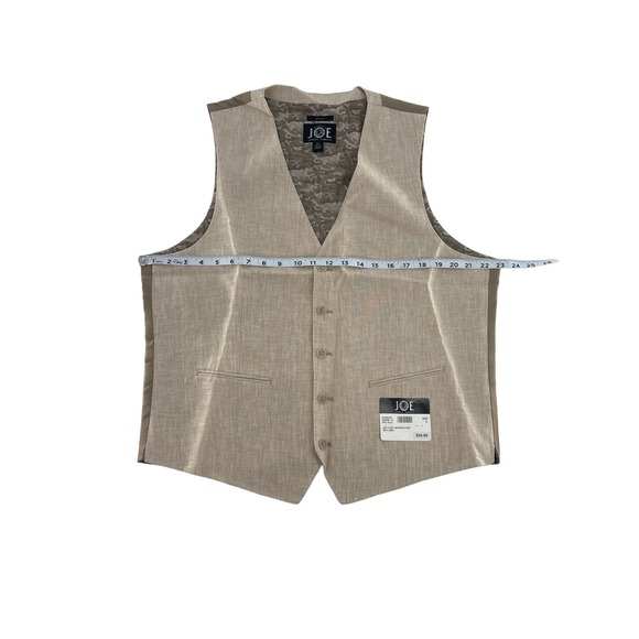 JOE Joseph Abboud Slim Fit Linen Suit Vest Pants Set Size XL/36U - Picture 4 of 11